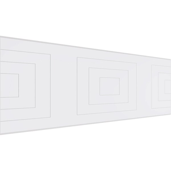 Ekena Millwork Set of Four Panels for 94 1/2"W x 32 1/4"H Mid Century Modern Fretwork Wainscot Wall Paneling WPKP16X01X47MCM - main